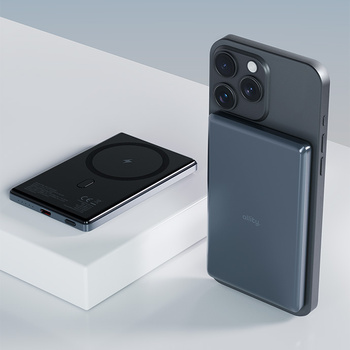 Allity powerbank wireless APB-300 PD QC 20W 5000 mAh gray magnetic
