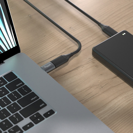Allity adaptér ABA-102 OTG USB 3.0 na USB-C šedý