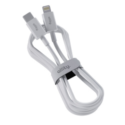 Allity kabel AUC-03 USB-C - Lightning 1,0 m 27W bílý