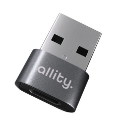 Адаптер Allity ABA-101 OTG USB-C на USB, сірий