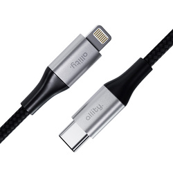 Allity Kabel AUC-01 USB-C - Lightning 1.0 m 27W schwarz