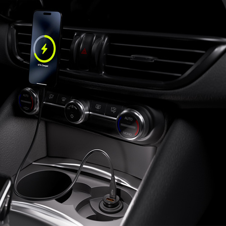 Chargeur de voiture Allity ACC-100-30WAC 1x USB-C 1x USB-A 30W Noir