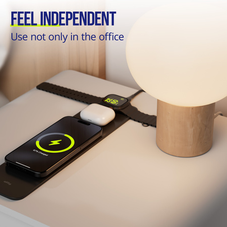 Allity Laptop-Pad mit drahtloser Aufladung 4in1 15W schwarz