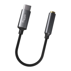 Allity adaptér ABA-200 USB-C na jack 3,5 mm šedý
