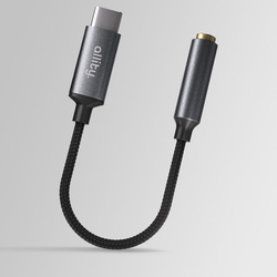 Allity adaptér ABA-200 USB-C na jack 3,5 mm šedý