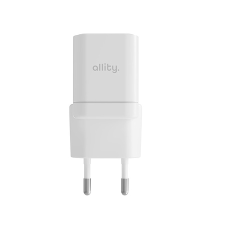 Allity GaN PD QC síťová nabíječka ATC-01-20WAC 1x USB-C 1x USB-A 20W bílá