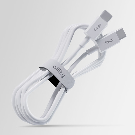 Кабель Allity AUC-03 USB-C - USB-C 1.0 м 60 Вт білий