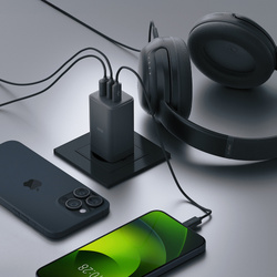 Allity ładowarka sieciowa GaN PD QC ATC-01-65WACC 2x USB-C + 1x USB-A 65W czarna