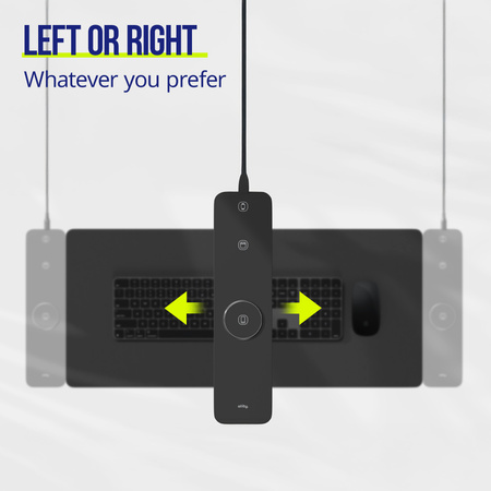 Allity Laptop-Pad mit drahtloser Aufladung 4in1 15W schwarz