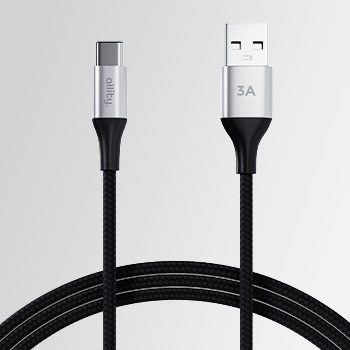 Кабель Allity AUC-01 USB-A до USB-C 1,0 м 3A Чорний