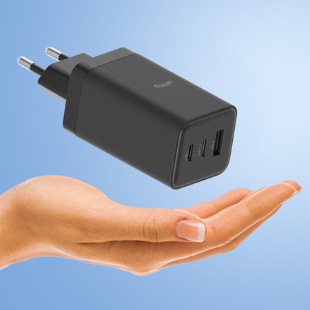 Allity GaN PD QC síťová nabíječka ATC-01-65WACC 2x USB-C + 1x USB-A 65W černá