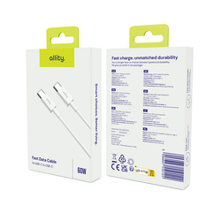 Allity kabel AUC-03 USB-C - USB-C 1,0 m 60W bílý