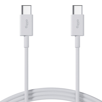 Кабель Allity AUC-03 USB-C - USB-C 1.0 м 100 Вт білий