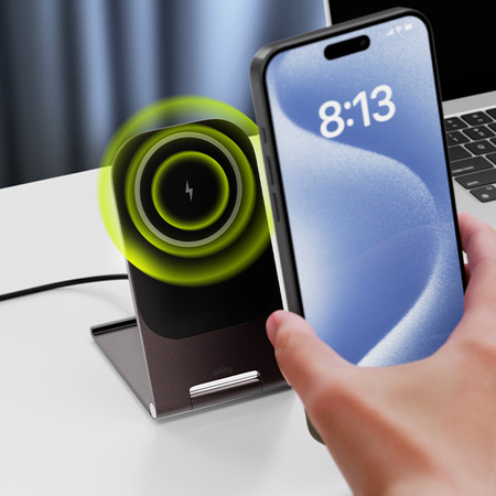 Indukční nabíječka Allity AWC-200-15WMS grafitová