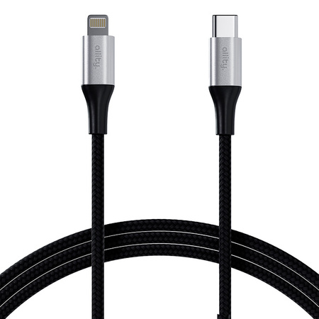 Кабель Allity AUC-01 USB-C - Lightning 2.0 м 27 Вт чорний