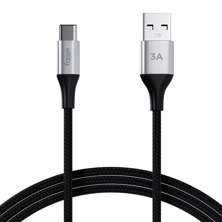 Kabel Allity AUC-01 USB-A na USB-C 1,0 m 3A černý