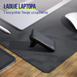 Allity ładowarka sieciowa GaN PD QC ATC-02-65WAC 1x USB-C + 1x USB-A 65W czarna