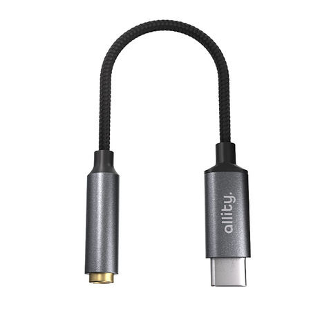 Адаптер Allity ABA-200 USB-C на 3,5 мм роз'єм, сірий