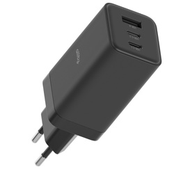 Allity GaN PD QC síťová nabíječka ATC-01-65WACC 2x USB-C + 1x USB-A 65W černá