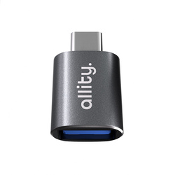Allity ABA-102 OTG USB 3.0 auf USB-C Adapter, Grau