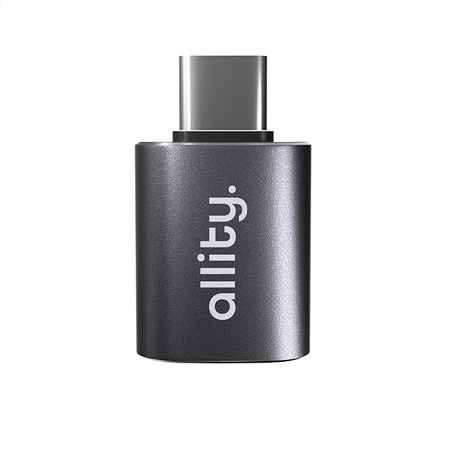 Adaptateur Allity ABA-102 OTG USB 3.0 vers USB-C, Gris