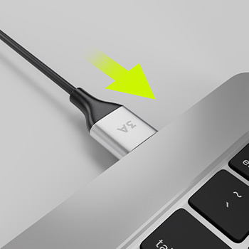 Кабель Allity AUC-01 USB-A до USB-C 1,0 м 3A Чорний