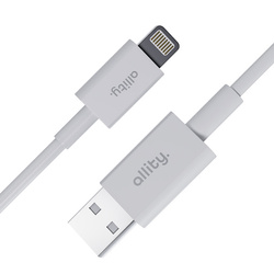 Allity AUC-03 USB-A-auf-Lightning-Kabel, 1 m, 2,4 A, Weiß