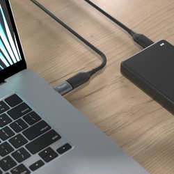 Allity ABA-102 OTG USB 3.0 auf USB-C Adapter, Grau