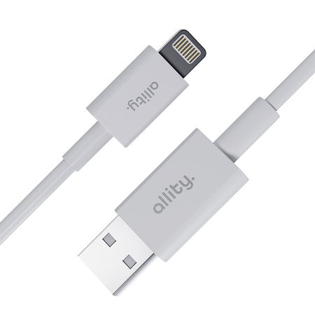 Кабель Allity AUC-03 USB-A на Lightning 1.0 м 2.4A білий