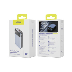 Allity powerbank APB-200 PD QC 33W 10000 mAh сірий