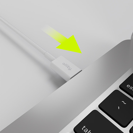 Câble USB-A vers USB-C Allity AUC-03 1,0 m 3 A Blanc