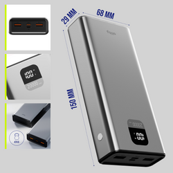 Allity Powerbank APB-100 PD QC 22.5W 20000 mAh grau