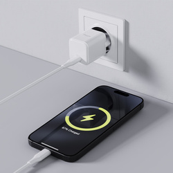 Мережевий зарядний пристрій Allity GaN PD QC ATC-01-20WC 1x USB-C 20W білий