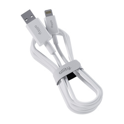 Câble Allity AUC-03 USB-A vers Lightning 1,0 m 2,4 A Blanc