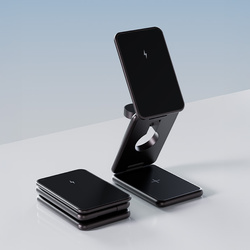 Allity drahtloses Ladegerät AWC-230-22WMS 22.5W graphit 3in1