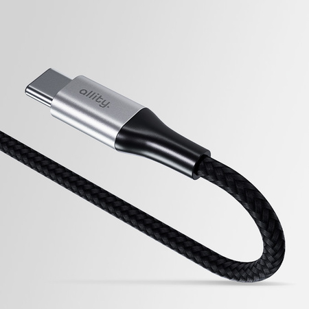 Кабель Allity AUC-01 USB-C - Lightning 2.0 м 27 Вт чорний