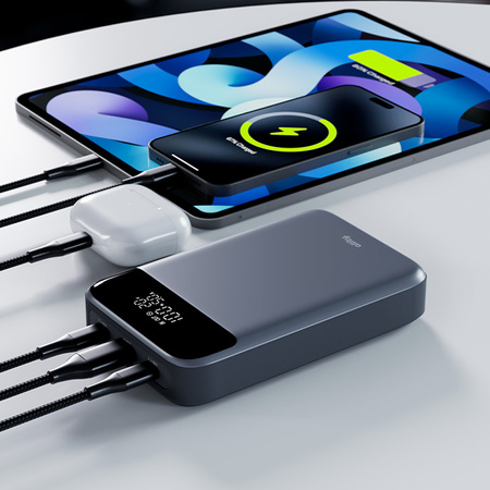 Allity powerbank APB-200 PD QC 130W 19200 mAh szary