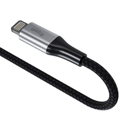 Кабель Allity AUC-01 USB-C - Lightning 2.0 м 27 Вт чорний