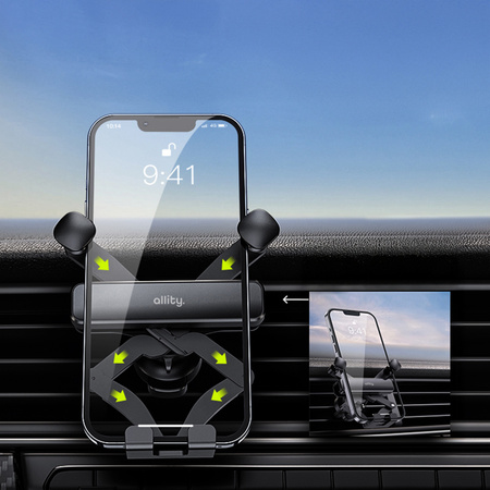 Allity Auto-Kühlergrillhalter ACH-100 Schwarz