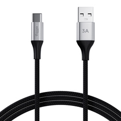 Кабель Allity AUC-01 USB-A до USB-C 1,0 м 3A Чорний