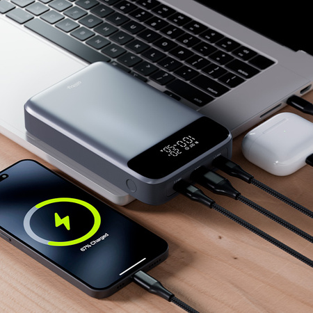 Allity powerbank APB-200 PD QC 130W 19200 mAh szary