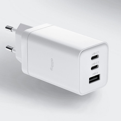 Allity GaN PD QC chargeur secteur ATC-01-65WACC 2x USB-C + 1x USB-A 65W blanc