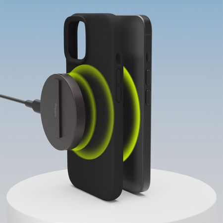 Allity Etui Silicone Case Mag do iPhone 15 czarne