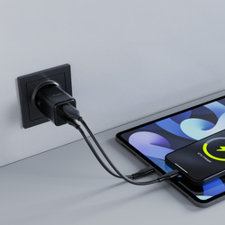 Allity GaN PD QC chargeur secteur ATC-01-30WAC 1x USB-C 1x USB-A 30W noir