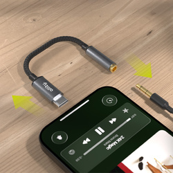 Allity ABA-200 USB-C auf 3,5-mm-Klinkenadapter, Grau