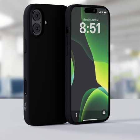 Allity Etui Silicone Mag do iPhone 16 Plus czarne