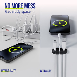 Allity organizer na kable - zestaw 3 sztuk ASA-400