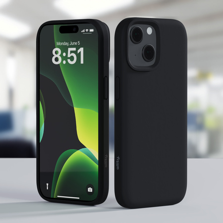 Allity Silicone Case Mag overlay pour iPhone 13 Pro noir