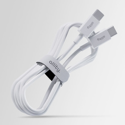 Allity kabel AUC-03 USB-C - USB-C 1,0 m 60W bílý