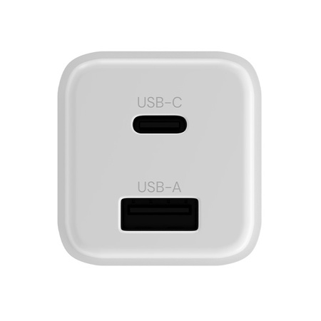 Allity GaN PD QC mains charger ATC-01-30WAC 1x USB-C 1x USB-A 30W white